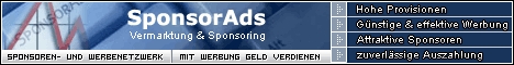 SponsorAds - Interessante Werbemittel rund um Online- und Offline-Games